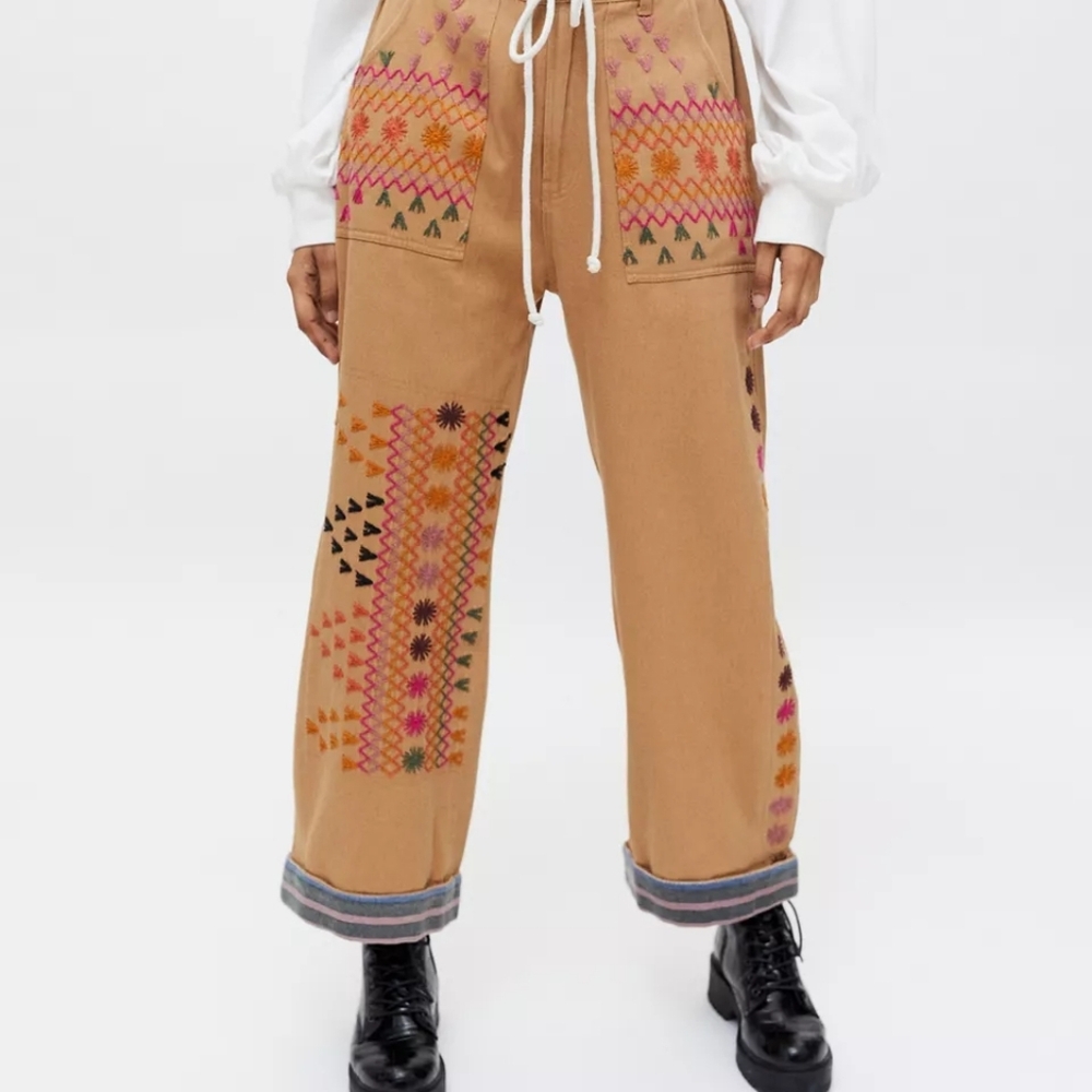NWT Urban Outfitters Kimchi Blue Final Act Pant MEDIUM - Picture 2 of 10